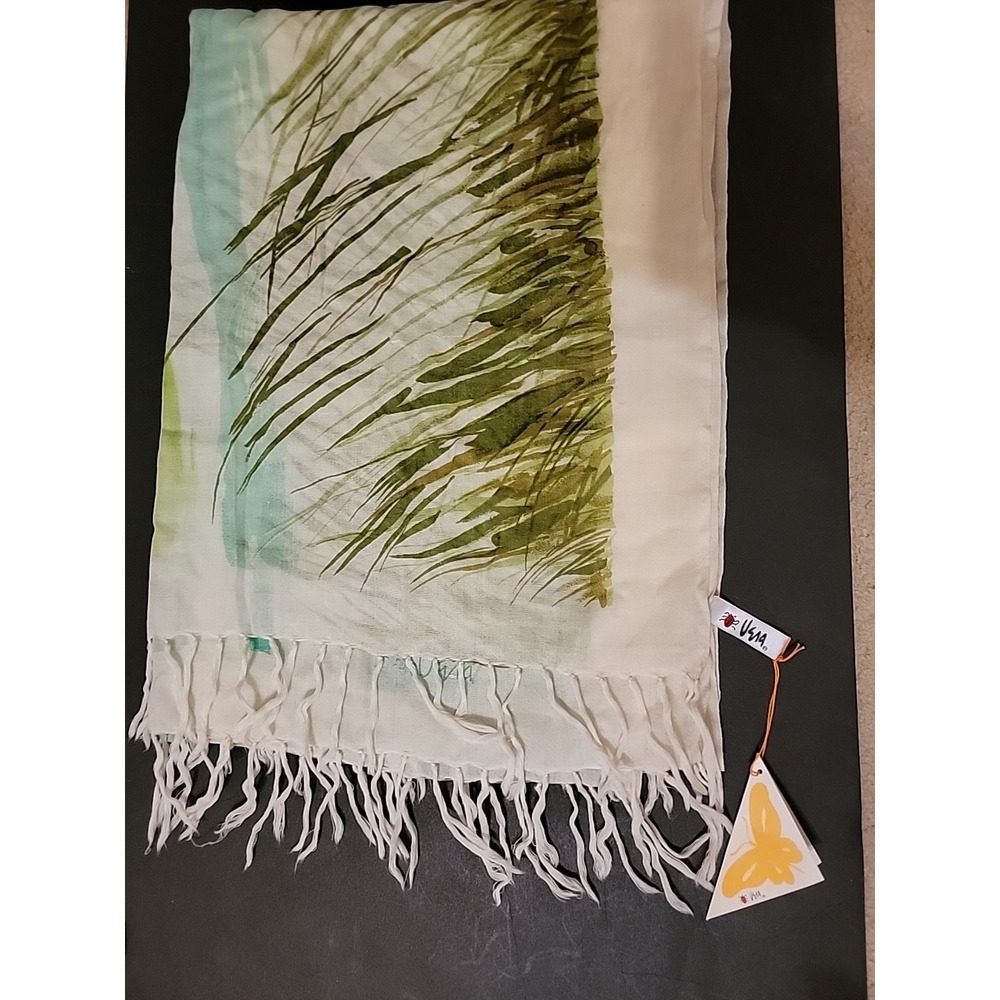 Vintage 60s XL Vera Neumann Silk Scarf NWT 80x30